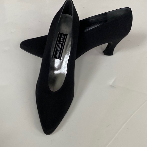 Stuart Weitzman | Shoes | Stuart Weitzman Classic Black Peau De Soie Shoes  Size 8 2 B Never Worn | Poshmark